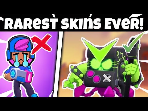 Top 10 RAREST SKINS In Brawlstars!