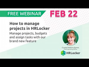 How to manage projects in HRLocker