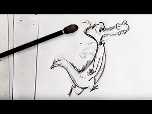 Draw A Cartoon Alligator - For Beginners