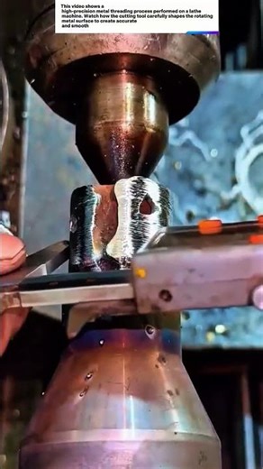 High Precision Metal Thread Cutting on Lathe Machine | Advanced Machining Technique