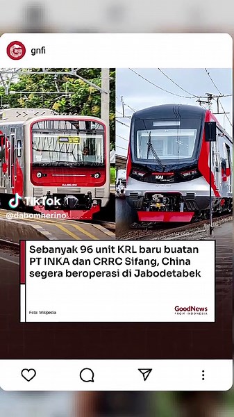 KAI Commuter Operasikan 96 Unit KRL Baru di Jabodetabek