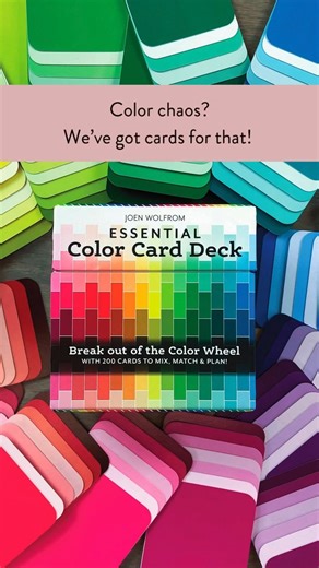 6.6K views · 15 reactions | Choose palettes confidently with the Essential Color Card Deck! Compare various shades and hues with the expansive 200-card deck, making this a great gift for designers, artists, crafters, quilters, teachers and more! Shop https://bit.ly/42w5urr | QuiltersWorld | Facebook