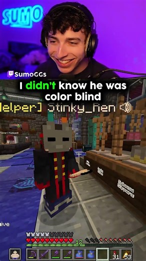 I DIDN'T know he was color blind...