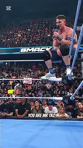 John Cena GOES OFF SCRIPT on TKO?! 🔥⚠️ #wwe #wrestling #shorts