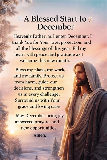 A Blessed Start to December | Powerful Prayer to Begin the Month