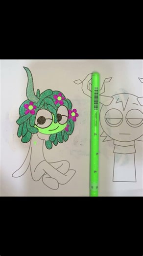 “Vineria 💚🌸 | This Sprunki is TOO Cute to Ignore!”#sprunki #coloring #cuteart #drawing #shorts