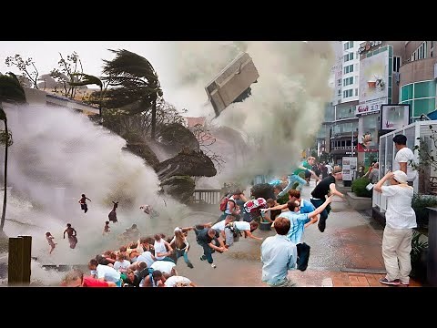 Storm eowyn rages across ireland today..!! 12 cities destroyed in 5 minutes