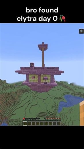 Minecraft Elytra Moment #minecraft #shorts