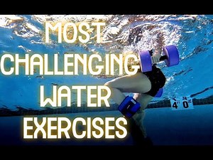 MOST CHALLENGING WATER EXERCISES. Let's incorporate weights and resistance ankle weights.