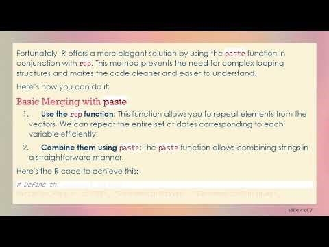 Merging Vectors in R: The paste Function Simplified