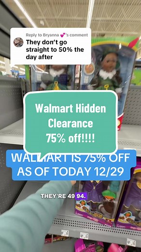 Replying to @Bryanna 💕 as of today 12/29 Walmart has marked their Christmas clearance to 75% off. This video was shot over the weekend when it was still 50% off so pricing in this video do not indicate today. Hope you score✌🏼 ##walmartclearance##clearance##clearancefinds##clearanceshopping##hiddenclearance