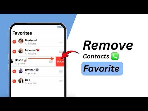 How to Remove Favorite Contacts on iPhone (2026)