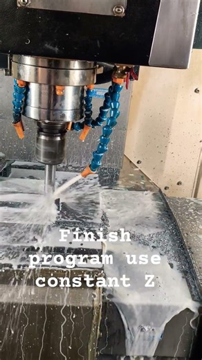 #vmc Finish program use constant Z using tip radius tool please like and subscribe my channel