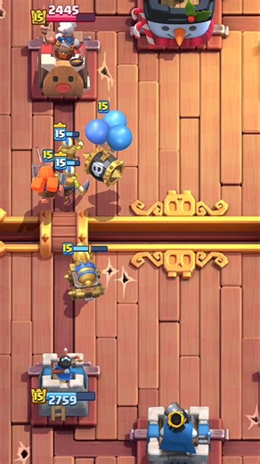 OP counterpush with Cannon, Skeleton barrel & HERO Goblins! #clashroyale