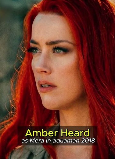 Amber Heard as Mera in aquaman 2018