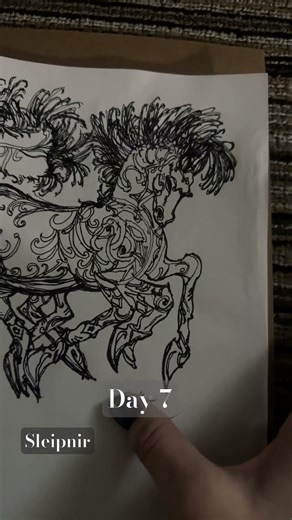 Sleipnir: Loki transformed into a white horse to distract Svaðilfari & birthed Sleipnir