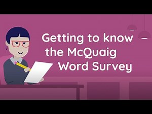 Getting to know the McQuaig Word Survey