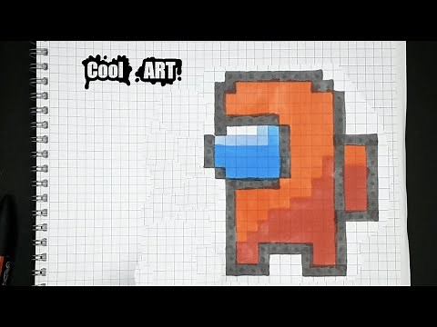 AMONG US EASY PIXEL ART