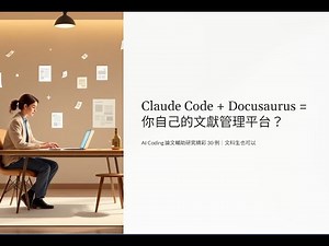 01 - Claude Code + Docusaurus = 你自己的文獻管理平台？