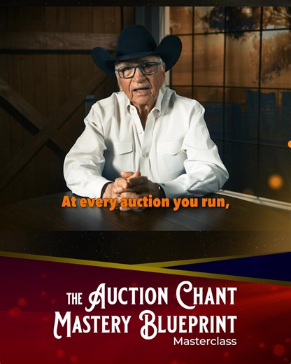 Your chant is your tool—and if it’s not razor-sharp, it’s costing you. Ralph Wade’s online course teaches the technique used by champions to build rhythm, confidence, and vocal control. ✅ Master rhythm and clarity ✅ Command every sale ✅ Finally feel in control on the mic This isn’t about wishing you were better. It’s about knowing you’re getting there, with Ralph Wade’s auction chant method behind you. | Ralph Wade Auction Method Masterclass