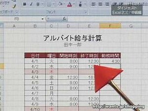 Excel2007中級編 DVD講座 第5講　Wants映像講座