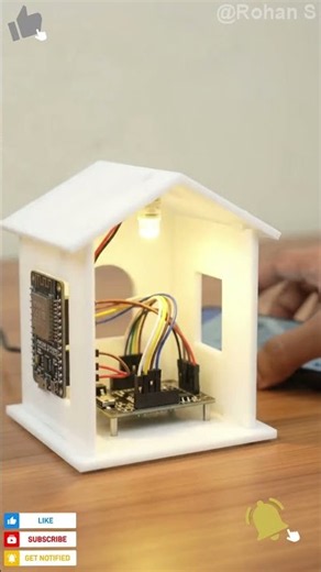 Mini Electronics IOT project Home automation monitor and control using ESP32 Android app