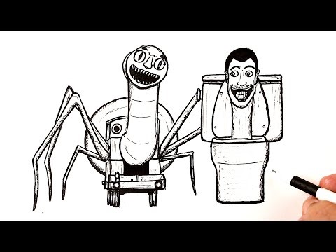 How to draw a Thomas the Train EXE attacking Skibidi Toilet