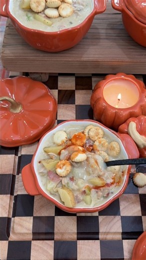 Easy Homemade Chowder 🤍 save this for soup season! So yummy and so easy to make