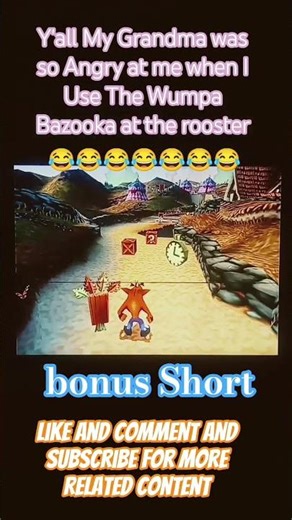 Y'all My Grandma was so Angry at me when I Use The Wumpa Bazooka at the rooster #trendingshorts