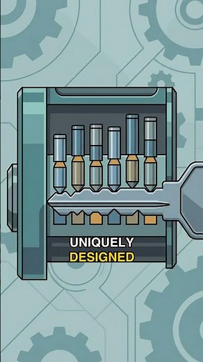 What happens inside a pin-tumbler lock?