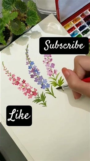Flower painting and please subscribe like share coment cute cartoons