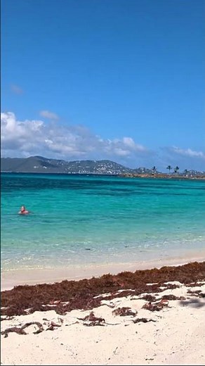 Crystal Clear Waters at Sapphire Beach, St. Thomas 🌊✨