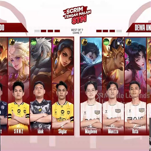 All Star INDO vs DEWA UNITED Esports - Game 7 | STM - SCRIM Tengah Malam (Best of 7) | MLBB Scrim Pro Showmatch with KB & KORNET | ASID vs DEWA | BTRP - BTR Palembang x DEWA UNITED ASID: BTR Luke, EVOS Alberttt, ONIC Sanz, ONIC Skylar, RRQ Idok and Coach TODAK Nafari. Dewa United Esports: Reyy, Qinn, Maybeee, Octa, Muezza and Coach Right. | Mobile Legends Esports TV