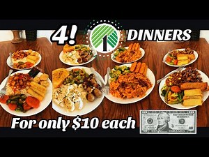 🤯 4 AMAZING Dollar Tree Dinners for ONLY $10 Each! (Elegant & Delicious!)