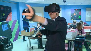 Photojournalist Jake Rogness and WKBT Mal Meyer tested out a virtual reality experience being used by students at the La Crosse Design Institute. We'll have more on how the 7th graders are putting math into this equation tonight at 5 and 6. | News 8 Now / News 8000 | Facebook