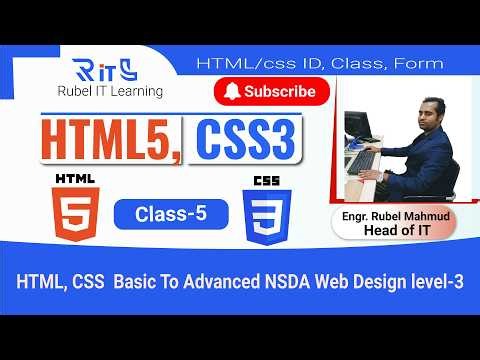 HTML CSS Forms NSDA | Web Design Level-3