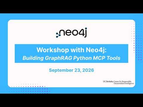 Workshop with Neo4j: Building GraphRAG Python MCP Tools