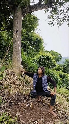 trapping squirrels🐿️#bushcraft #outdoors #trap #survival