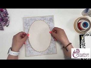 Carnation Crafts Oval Vista Card Shape 14.05.2021 Water’s Edge