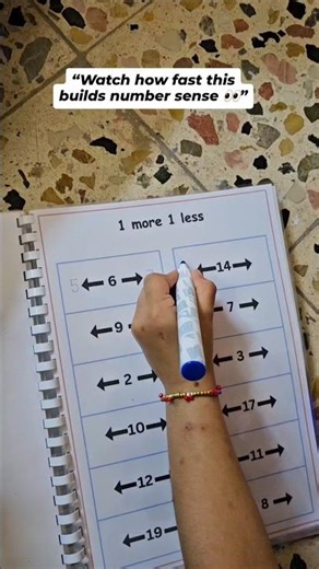 1 More 1 Less maths activity #maths #mathsgames #homeschoolingfun #activitybook #shorts #fyp #kids