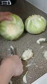how to core a cabbage
