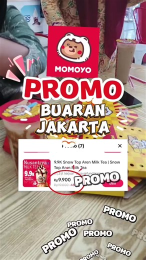 Promo MOMOYO Di BUARAN JAKARTA harga mulai 9000-an cara pesan klik tag lokasi warna hijau di bawah ini pilih menu setelah bayar akan dikasih kode QR dan tunjukkan ke kasir outlet yang dipilih hasil dari video ini bisa kalian pakai di cabang momoyo mana pun ya nggak usah pusing pusing ganti tag lokasi buruan diorder lewat tag lokasi di video ini ya terima kasih jangan lupa follow untuk info promo lainnya #momoyo #momoyobuaran #momoyobuaranjakarta #kulinerjakarta #tiktokgo