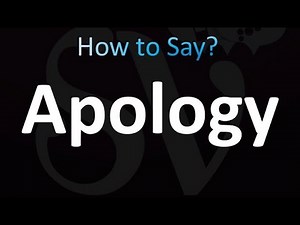 How to Pronounce Apology (correctly!)