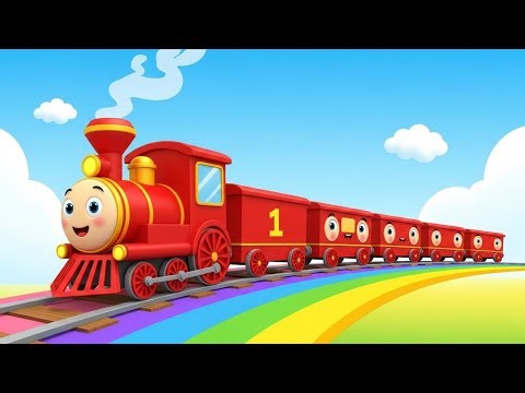 Rolling Numbers Train 🚂 | Learn Numbers for Kids | Fun Counting Song