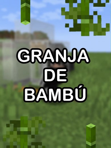 Granja de Bambú en Minecraft Java 1.20