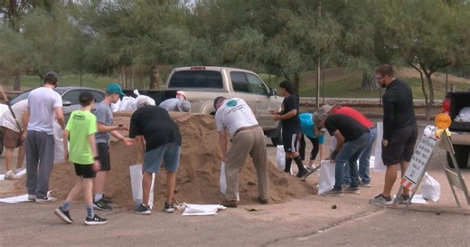 Sandbag stations busy as Tucson residents brace for possible flooding from Tropical Storm Priscilla