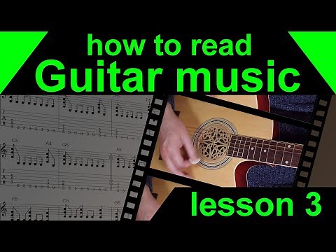 Lesson 3. How to read guitar music (the crochet, how to play crotchets)
