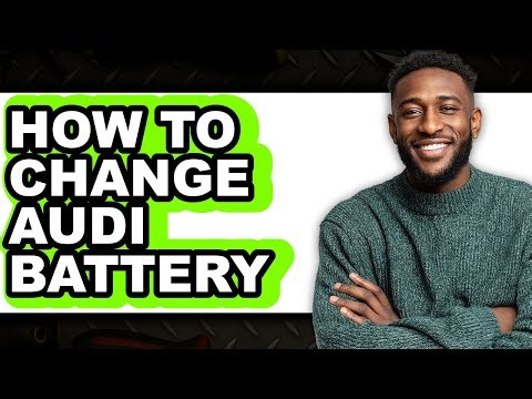 How to Change Audi Battery (Only Way)