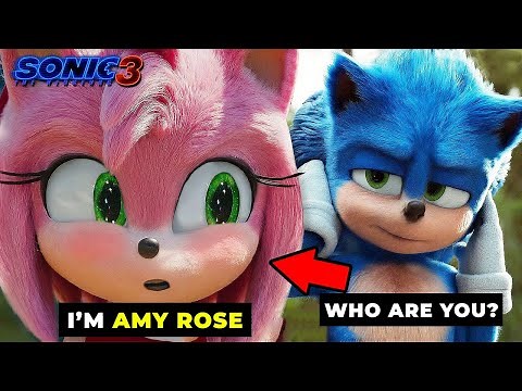 AMY ROSE'S "FIRST SCENE" IN SONIC MOVIE 3 LEAKED!