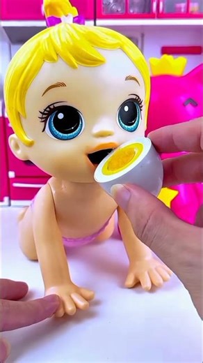 Baby Doll Drinks Milk | Fun Feeding Time for Kids